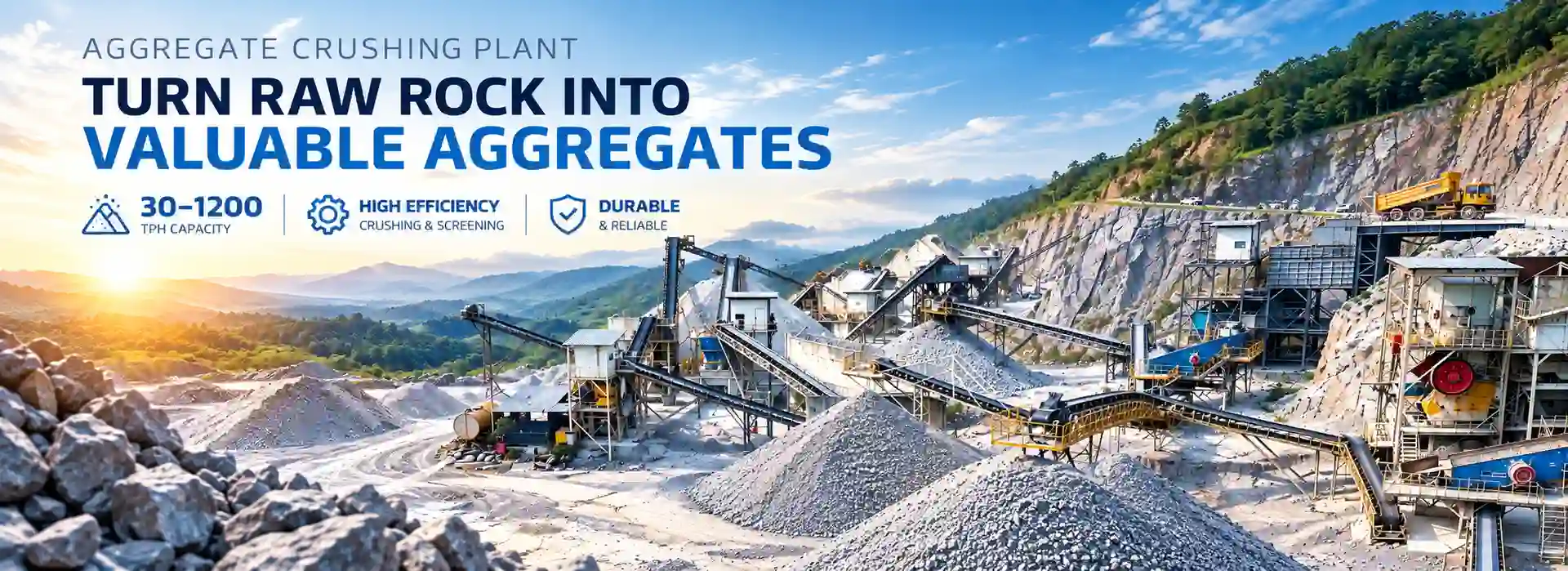 solution for aggregate production plant for sale in Indonesia